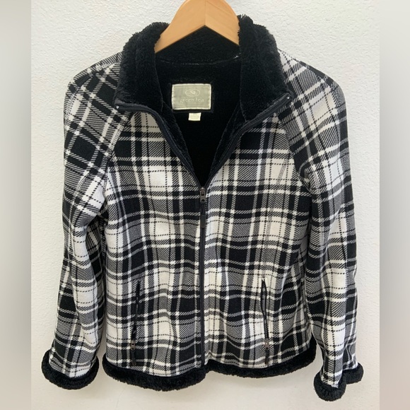 Plaid Faux Fur Jacket - Picture 2 of 4